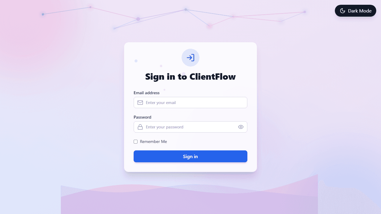 Client CRM preview
