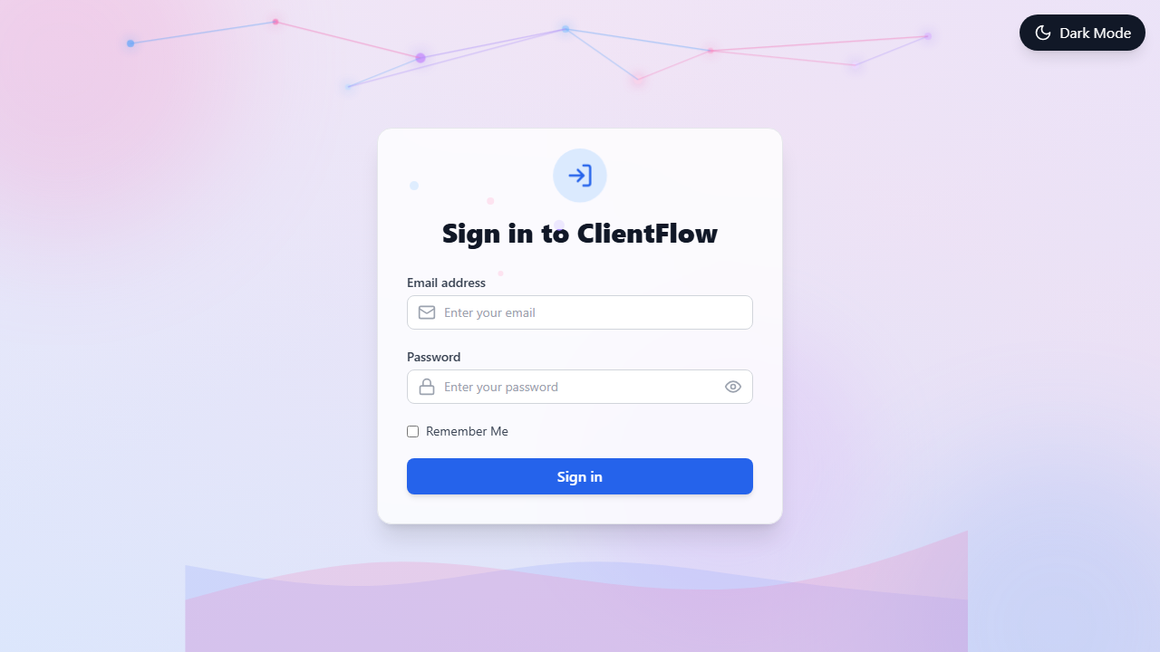 Client CRM preview